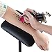 AW Tattoo Armrest Foldable Foam Pad Arm Bar Leg Rest Studio Stand Adjustable Height PVC Leather