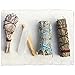 Sage Smudge Stick Kit - White Sage, Palo Santo, Mini Sage, Sage and Sweetgrass Smudging Sticks PLUS a Selenite Crystal & How to Guide for Cleansing your Home - Hand tied in California (Selenite)