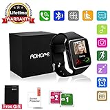 Bluetooth Smart Watch Touchscreen with Camera,Unlocked Watch Cell Phone with Sim Card Slot,Smart Wrist Watch,Waterproof Smartwatch Phone for Android Samsung IOS Iphone 7 Plus 6 6S Men Women Kids Girls