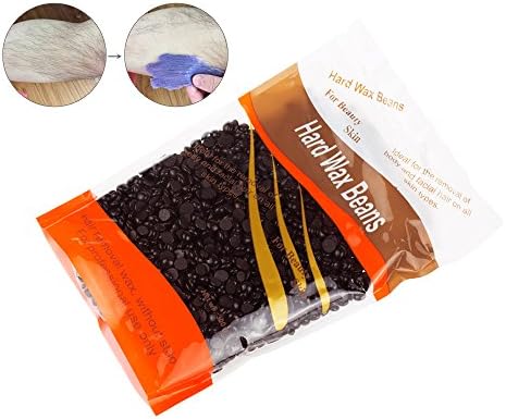 GoodPing Depilatory Granules Wax Bead,Hair Removal Wax Beans for Man and Woman Hair Remove 10 oz/ 300g(Black)