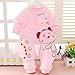 FEITONG Baby Boy Girl Infant Romper Jumpsuit Bodysuit Cotton Clothes Outfit (Age:0-3Months, Pink)