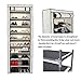HOMEFORT 10-Tier Shoe Rack 30 Pairs Shoe Tower Closet Shoes Storage Cabinet Portable Boot Organizer with Dustproof Non-Woven Fabric Cover and 10 Durable Shelves