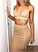 ioiom Womens Glitter Sequin Halter Sleeveless Bodycon Midi Club Wear Dress Gold L