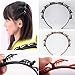 Merssavo Punk Hair Styling Twist Clip Barrette Braid Tool Magic Hair Accessories Headband Black