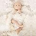 OtardDolls Unpainted Reborn Doll Kits(Head,Limbs) Soft Vinyl Reborn Doll Kits Newborn Baby Model Set DIY Art,20-Inch