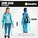 CeroPro Rain Ponchos for Adults Reusable - Hooded Raincoats for Men Survival Heavy Duty Military Impermeable Rain Coat (CLR)