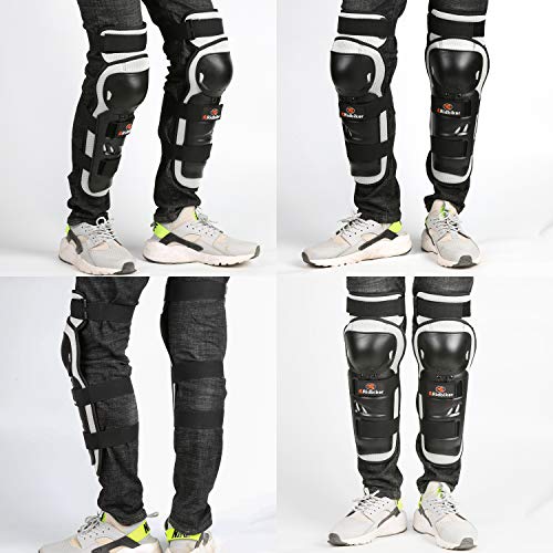 image for RIDBIKER 1 Pair of Motorcycle Knee Protector,Movable Knee Shin Guard P