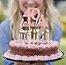 40th Birthday Decorations Women, 40th Birthday Tiara/Crown, 40th Birthday Sash, Pink Glittery Cheers to 40 Years Banner, 40 and Fabulous Cake Topper, 40th Birthday Party Supplies (Pink)