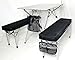 SAME DAY SHIPPING–Oasis RAPTOR II Deluxe Compact Table & Bench Set-HEAVY DUTY STYLE-Unique Lightweight SUITCASE STYLE Design-MILITARY GRADE ALUMINUM-10 Years Warrantythumb 4