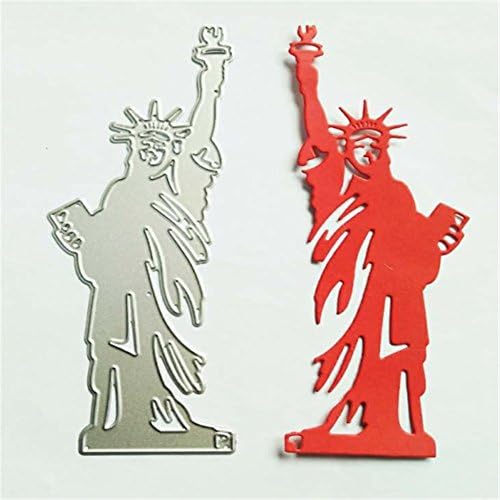 qianziqianse Metal Statue Liberty Maker Die Cutting Dies DIY Scrapbooking Album Paper Cards
