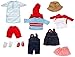 Childcraft Doll Clothes for 13 inch Dolls - Set of 14 - Fabrics and Colors May Vary - Dolls Not Included