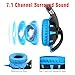 PC Gaming Headset-7.1 Surround Sound LED Gaming Headphones with Mic USB Gaming Headsets Stereo Professional headsets Noise Isolation Volume Controlthumb 1