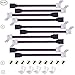Kabenjee 10X SMD5050 RGB LED Strip Light 4 pin Quick Connector,RGB LED Tape Light Snap Down Connector-RGB LED 4 pin Strip to Power Adaptor with Solderlesss Clamps(10pcs/Pack)