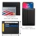 RFID Blocking Credit Card Holder Genuine Leather - Slim & Thin 8 Card Slots RFID Credit Card Holder for Men and Women - Minimalist Front Pocket Wallet Design Protect All Credit, ID Cards (Black)