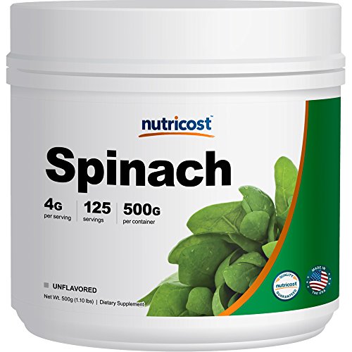 Nutricost Pure Spinach Powder 500 Grams (3 Pack)