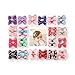 40 Pcs Ribbon Hair Bow Clips Printed Pattern Hairpins Non-slip Hair Barrettes Hair Accessories for Dogs or Women