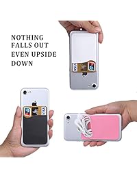 Pofesun - Funda tipo cartera para tarjetas de crédito, con soporte para tarjetas de identificación, auriculares, clip para dinero, iPhone, Samsung, todos los teléfonos inteligentes