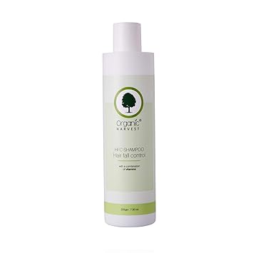 Organic Harvest Hair Fall Control Shampoo - ECOCERT & PeTA Certified, Paraben & Sulphate Free - 225ml