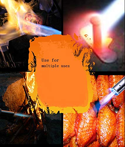 7TECH Culinary Butane Torch Refillable With Butane Valve Blow Torch For Baking,Creme Brulee, Meat, Seafood (Butane not included) - Thumbnail 4