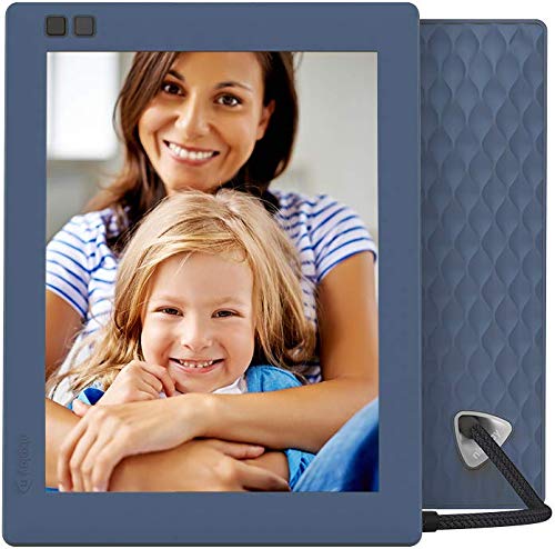 Nixplay Seed 8 Inch WiFi Digital Photo Frame with Mobile App, 10GB Online Storage, Alexa Integration and Motion Sensor – Blue (W08D)