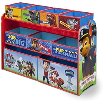 Delta Children Deluxe 9-Bin Toy Storage Organizer, Nick Jr. PAW Patrol