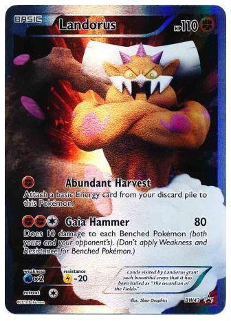 Landorus Full Art BW43 Promo