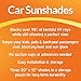 DriveMate Car Window Shades - Car Seat Sun Glare UV Rays Protection - Baby Safe Sunshades - Keep Kids & Pets Cooler, 20