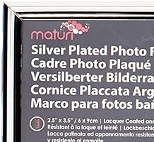 Maturi 2 5 X 3 5 2 5 X 3 5 Inch Thin Photo Frame Inch Silver Plated Home Home Decor