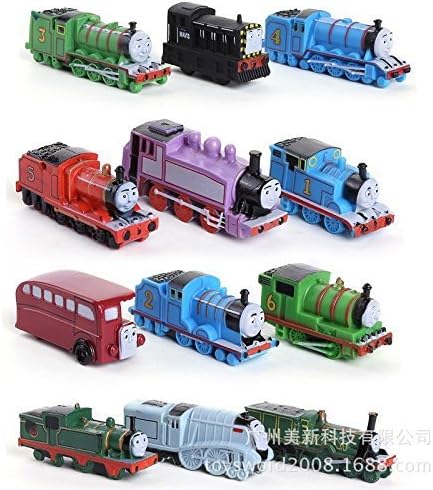 New 2015 12pcs/lot Thomas Mini Trains Figure Toys Thomas and His Friends Children's Educational Trains Toys by TAMIE