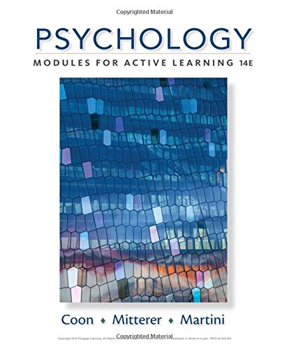 Psychology: Modules for Active Learning