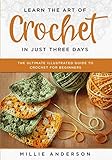 Learn the Art of Crochet in Just Three Days: The Ultimate Illustrated Guide to Crochet for Beginners by Millie Anderson