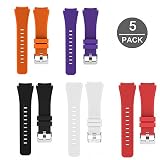 Lamshaw Classic Silicone Replacement Band for Michael Kors Smartwatch Strap (5 Pack)