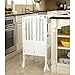 Guidecraft Contemporary Kitchen Helper Stool - White W/Keeper and Non-Slip Mat: Adjustable Height Wooden Baking Tower, Folding Step Stool for Toddlers, Little Kids Learning Furniture