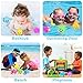 MALLMALL6 4Pcs Little Sharks Light Up Bath Toys Flashing Bathtub Toy Set Bathroom Floating Rubber Shark Squeeze and Squirting Water Toys for Toddler Preschool Shower Games Swimming Pool Birthday Party