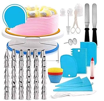 106 Teiliges backzubehör torten Spritztüllen Set Umweltschutz Spritzbeutel, Edelstahl Spritztüllen Aufsätze, Profi Backzubehö