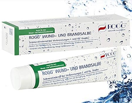 Rogg Wund- und Brandsalbe 100 g | Wundsalbe für Kinder und Erwachsene | Wund und Heilsalbe entzündungshemmend | Salbe bei Son