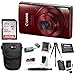 Canon PowerShot ELPH 190 is 20 MP Digital Camera (Red) w/ 32GB Accessory Bundle