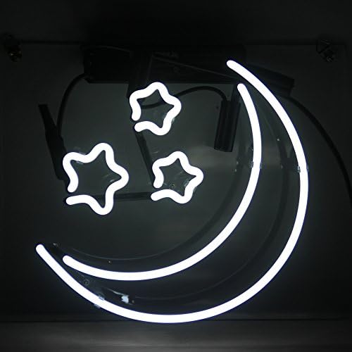 Neon Signs "STAR MOON" Home Garden Party Lovers Ball Store Bedroom Hotel Beer Bar Pub Club Lamp Light Night Artwork Neon Light 10"x9"
