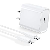[Apple MFi Certified] iPhone Charger, Belcompany 20W USB C Power Delivery Fast Wall Charger Travel Plug with 6.6FT Type…