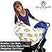 Premium 5 in 1 Baby Car Seat Cover Canopy - Nursing Breastfeeding Cover Scarf, Shopping Cart, High Chair, Stroller for Girls and Boys - Best Multi-Use Infinity Soft Stretchy Shawl Gift by Zocati
