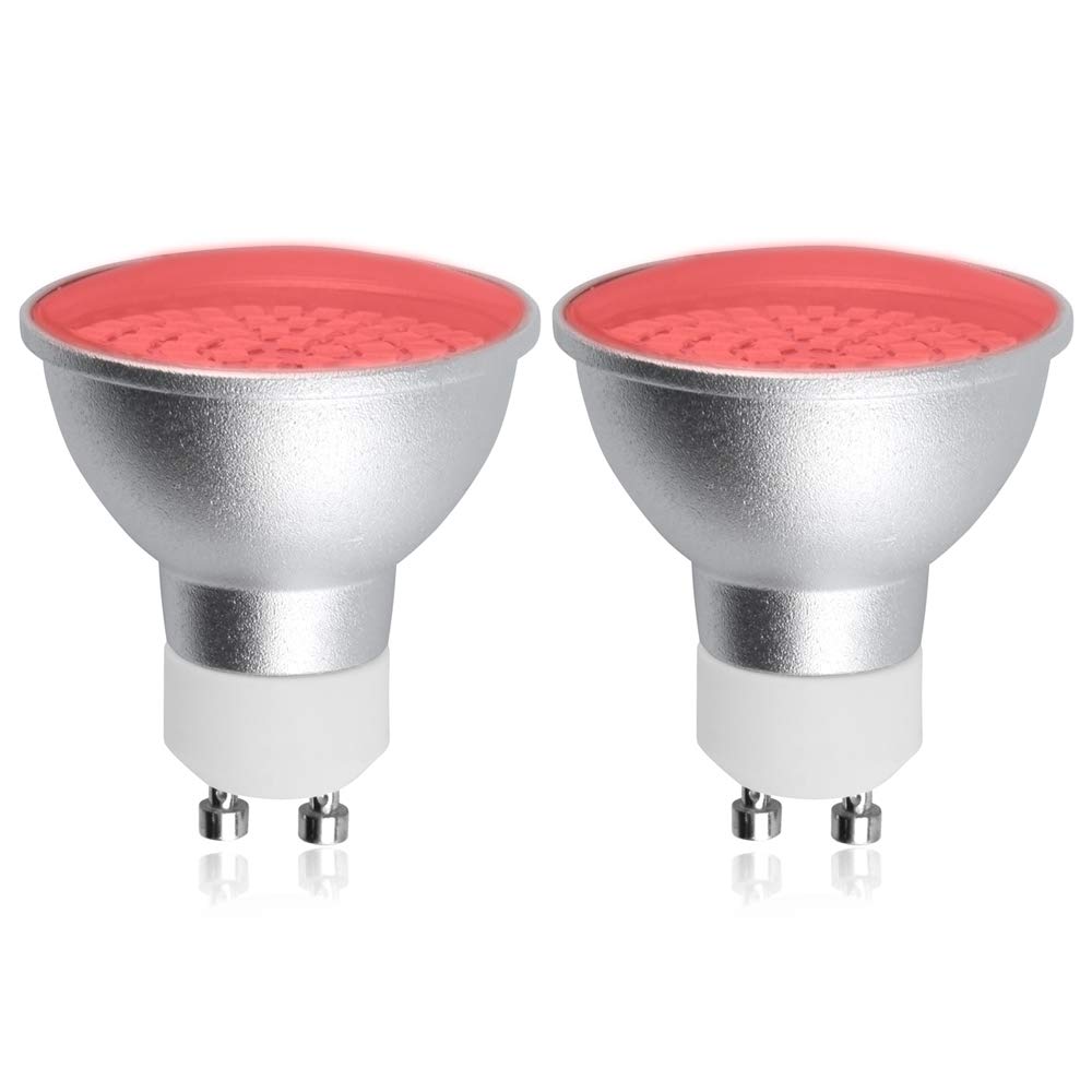 GU10 Red LED Spotlight Bulbs 5W AC 220240V 120° Beam Angle MR16 GU10