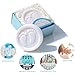 AIXIANG 24 Pack Baby Shower Favors Soaps Handmade Blue Pitter Patte Boxed Baby-feet Scented Soap Favors for Baby Boy Baby Shower Favors (24 Pack, Baby Boys Baby Shower Favors)