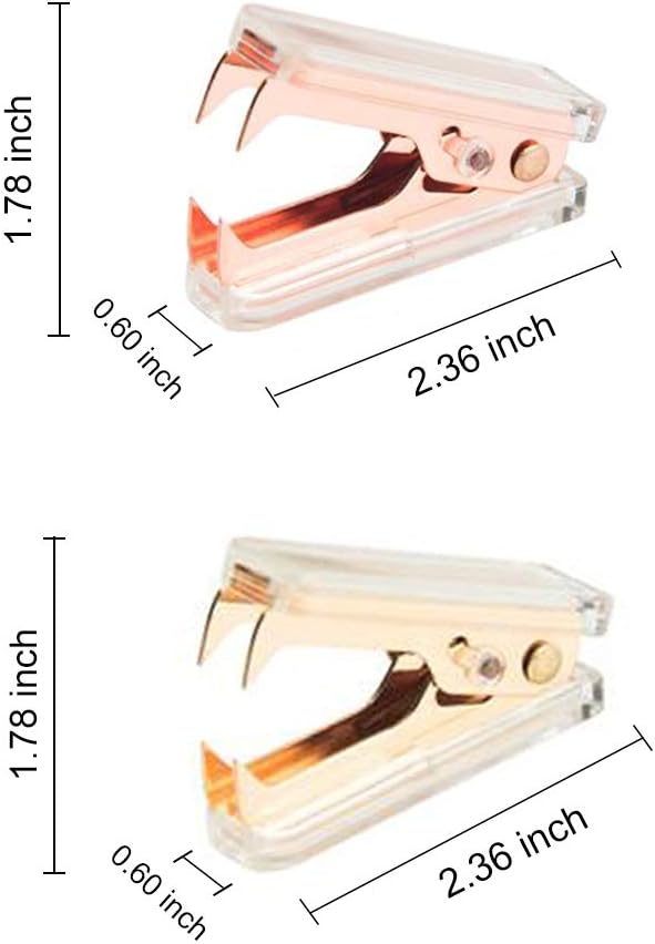 Rose Gold and Gold Staple Remover - 2 Pack Staple Removal Tool Set, Luxury Acrylic Rose Gold and Gold Office Supplies & Desk Accessories : Office Products
