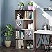 Prandom Large Foldable Cube Storage Baskets Bins 13x13 inch [3-Pack] Fabric Linen Collapsible Storage Bins Cubes Drawer with Cotton Handles Organizer for Shelf Toy Nursery Closet Bedroom(Gray)