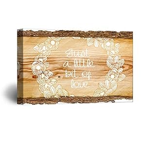 Canvas Wall Art Abstract Rustic Style Painting Artwork for Home Prints Framed - 12x18 inches