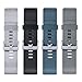 Vancle Replacement Bands Compatible with Fitbit Blaze, 4 Pack (Silver, Black, Slate, Gray, Large)