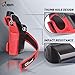 JBM international Adult / Child Knee Pads Elbow Pads Wrist Guards 3 In 1 Protective Gear Set, Red, Youth / Child