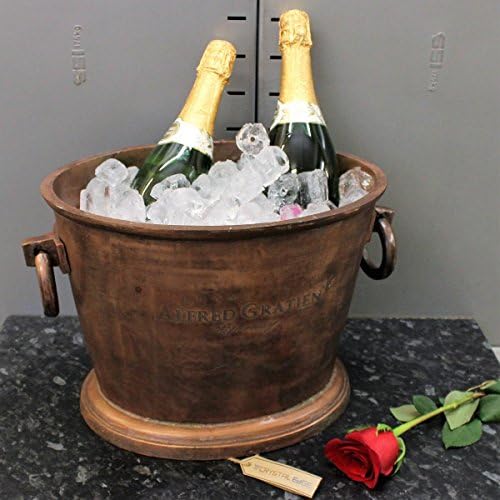 Large Vintage Oval Copper Champagne Ice Cooler