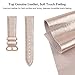 SWEES Leather Band Compatible for iWatch 38mm 40mm, Genuine Leather Replacement Strap Rose Gold Buckle Compatible iWatch Series 6 5 4 3 2 1 Sports & Edition Women And Men, Rose Gold