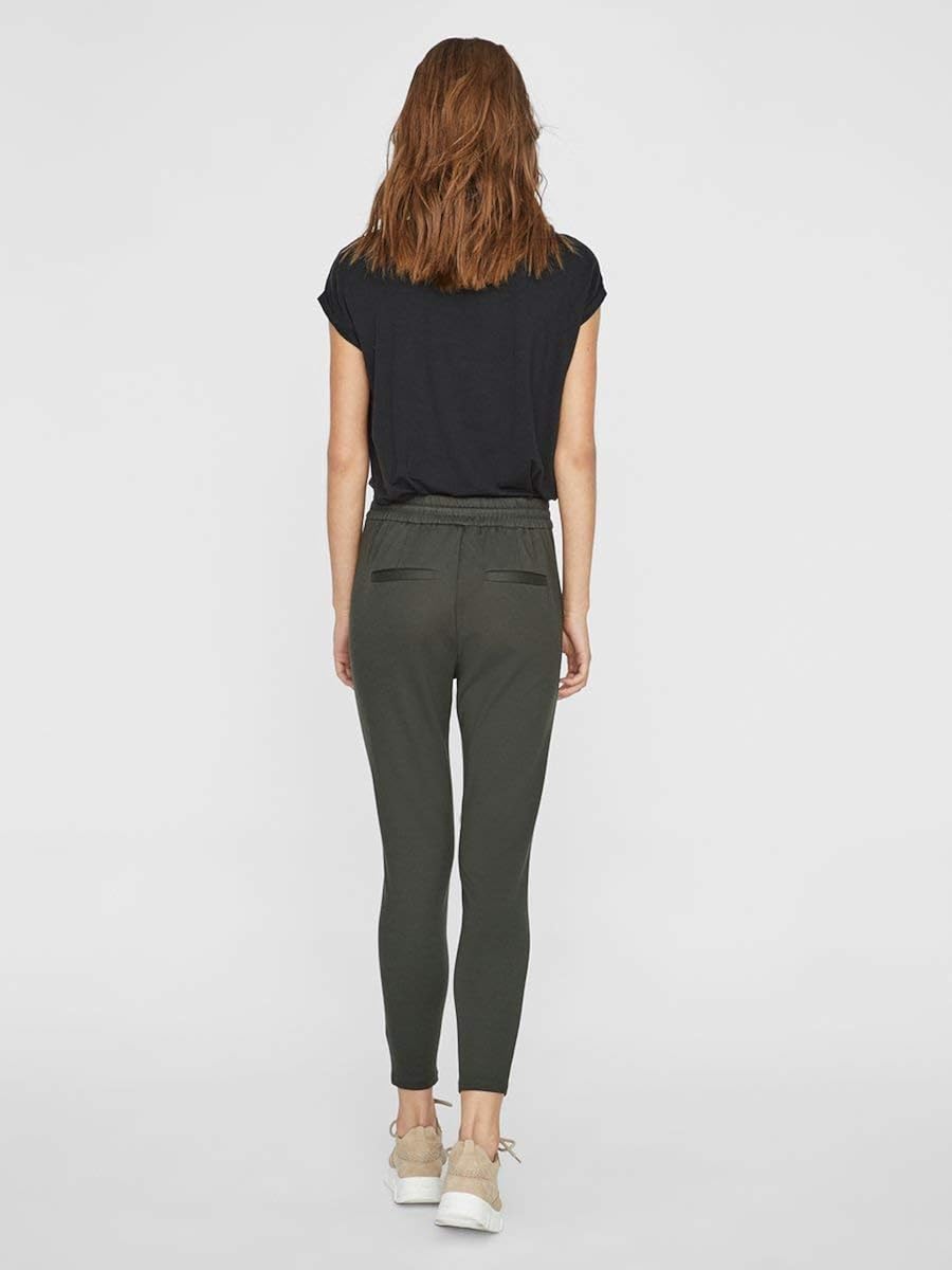Vero Moda Women's Casual Trousers, Green (Peat), L / 32L, 6 UK/L - Image 4